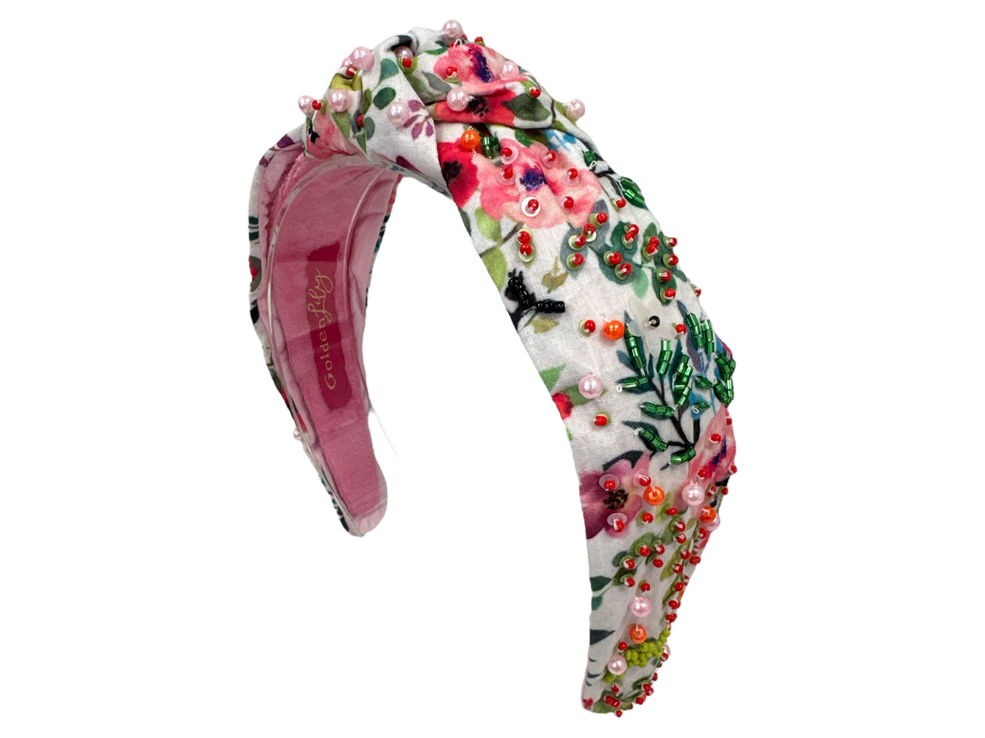 Headband Knot - Spring Floral - White