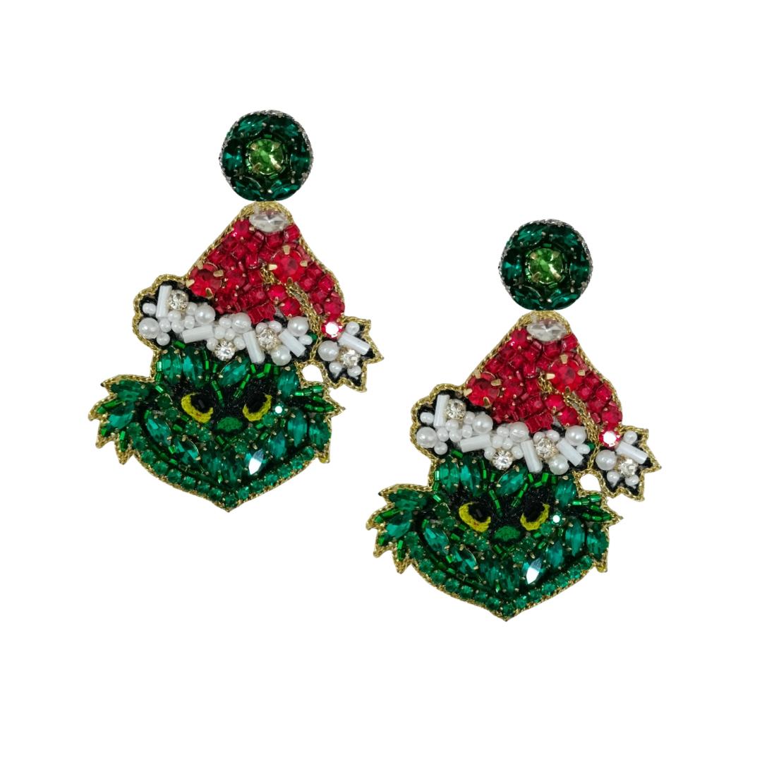 Christmas Grinch Earrings