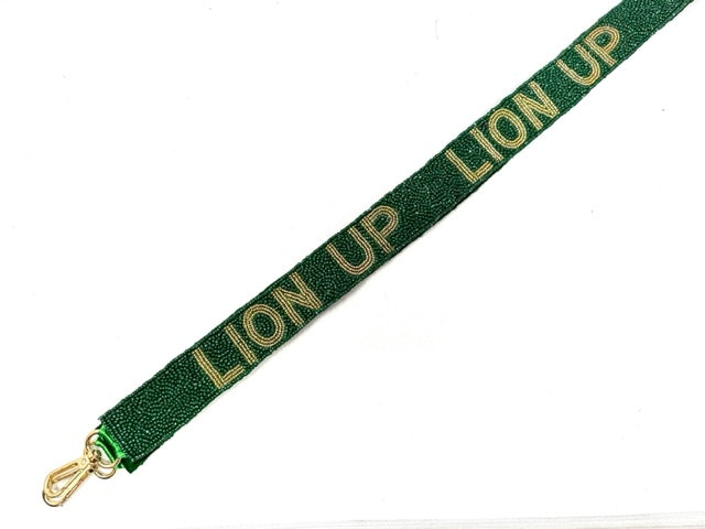 Seed Bead Bag Strap  Lion Up