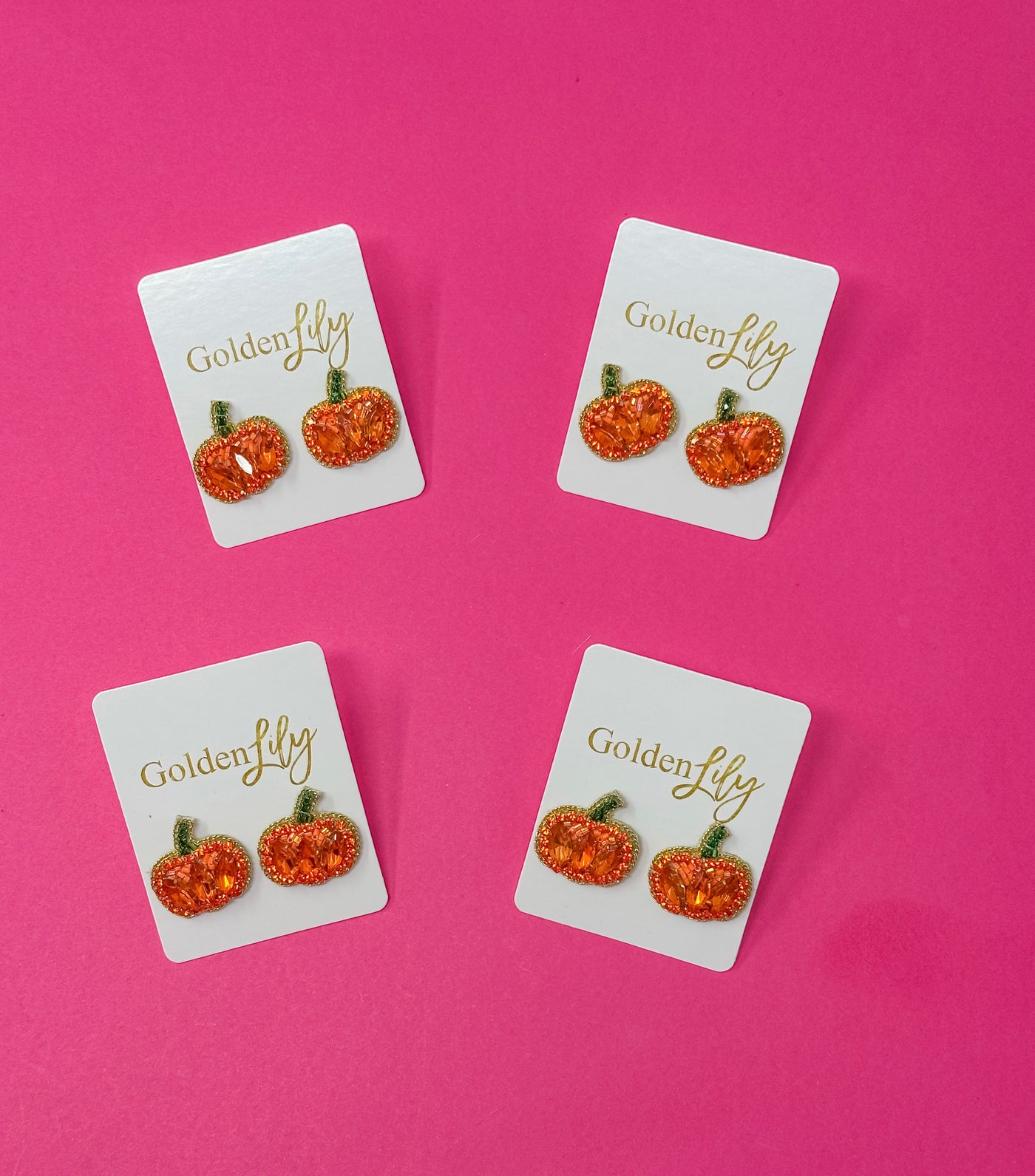 Halloween Mini Pumpkin Stud Earrings