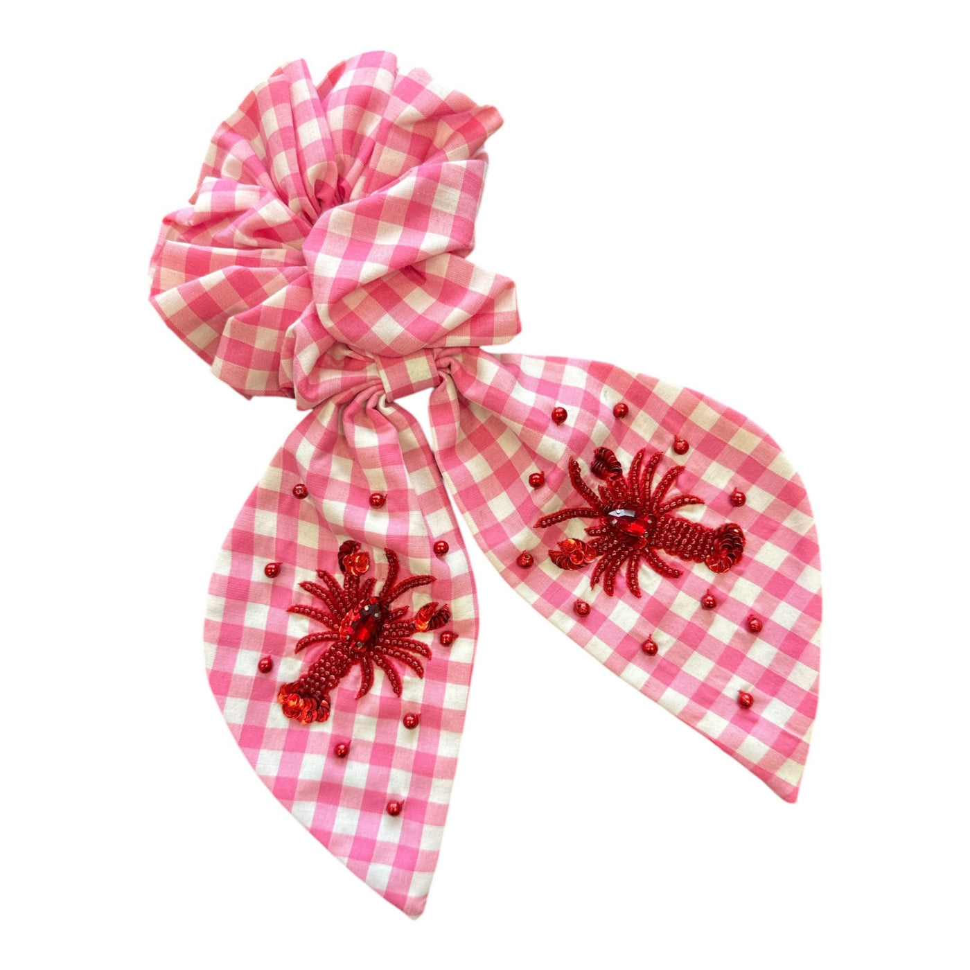 Scrunchie - Pink Crawfish
