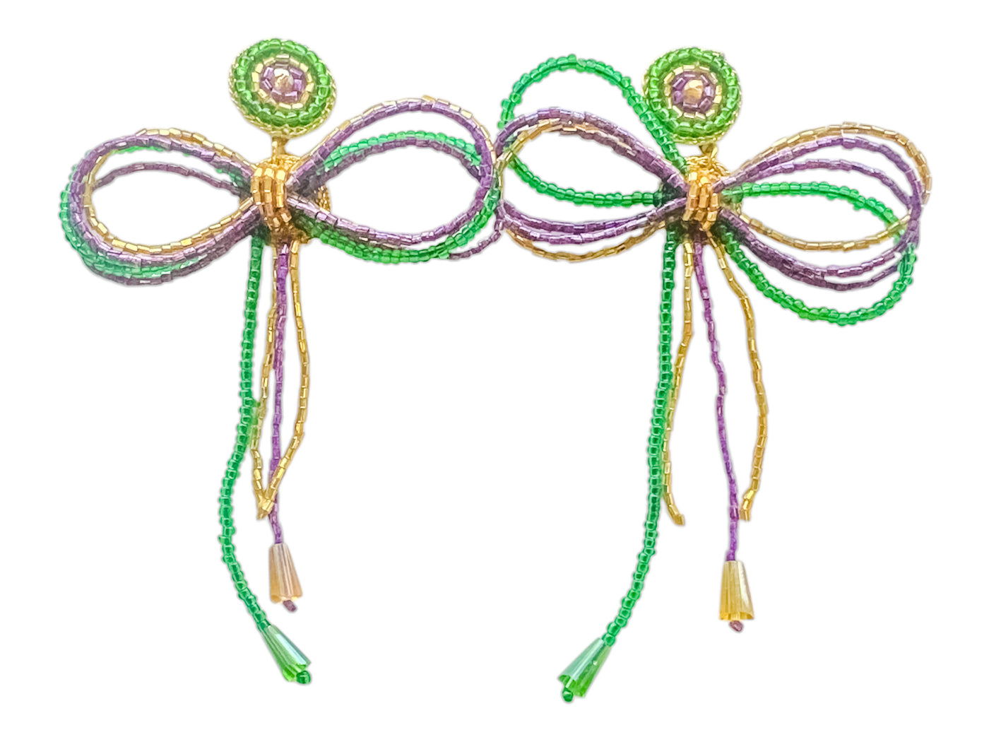 Mardi Gras Bead Bow