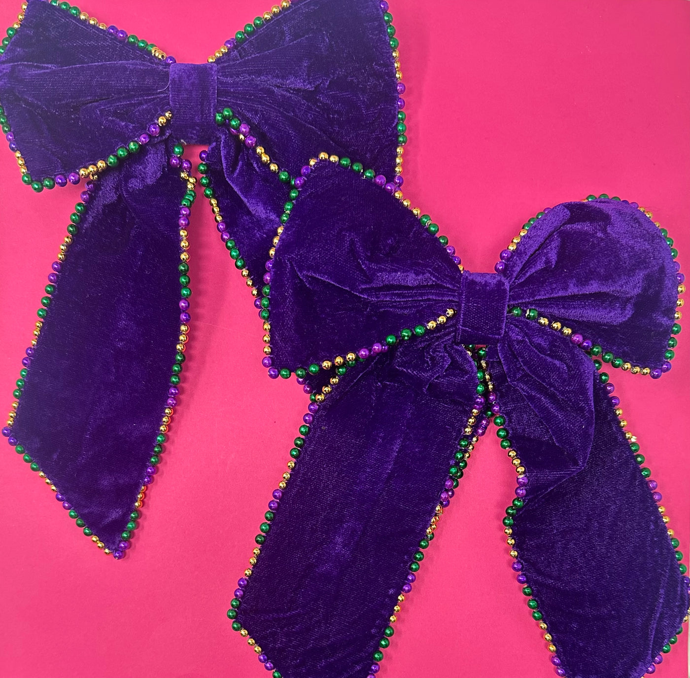 Mardi Gras Bow - Velvet