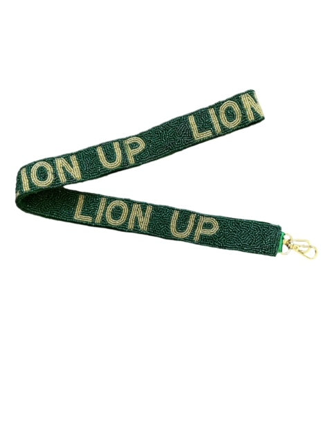 Seed Bead Bag Strap  Lion Up