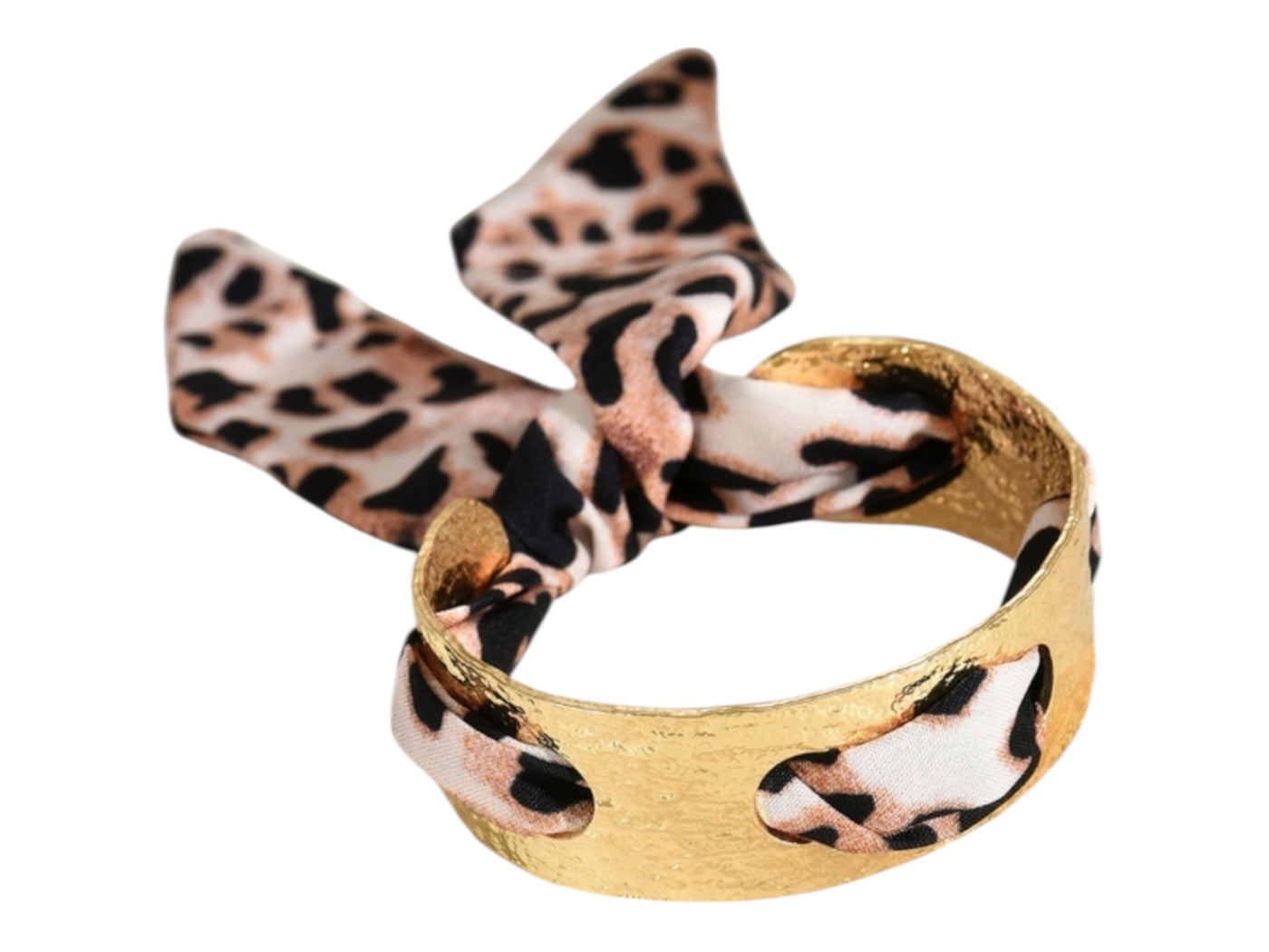 Scarf Cuff Bracelet - Small- Leopard