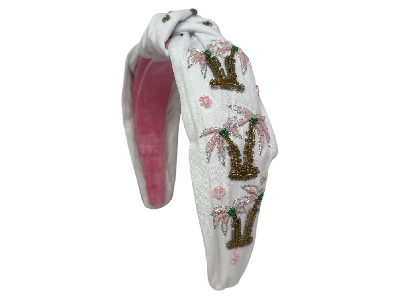 Headband Knot - Pink Palm Trees