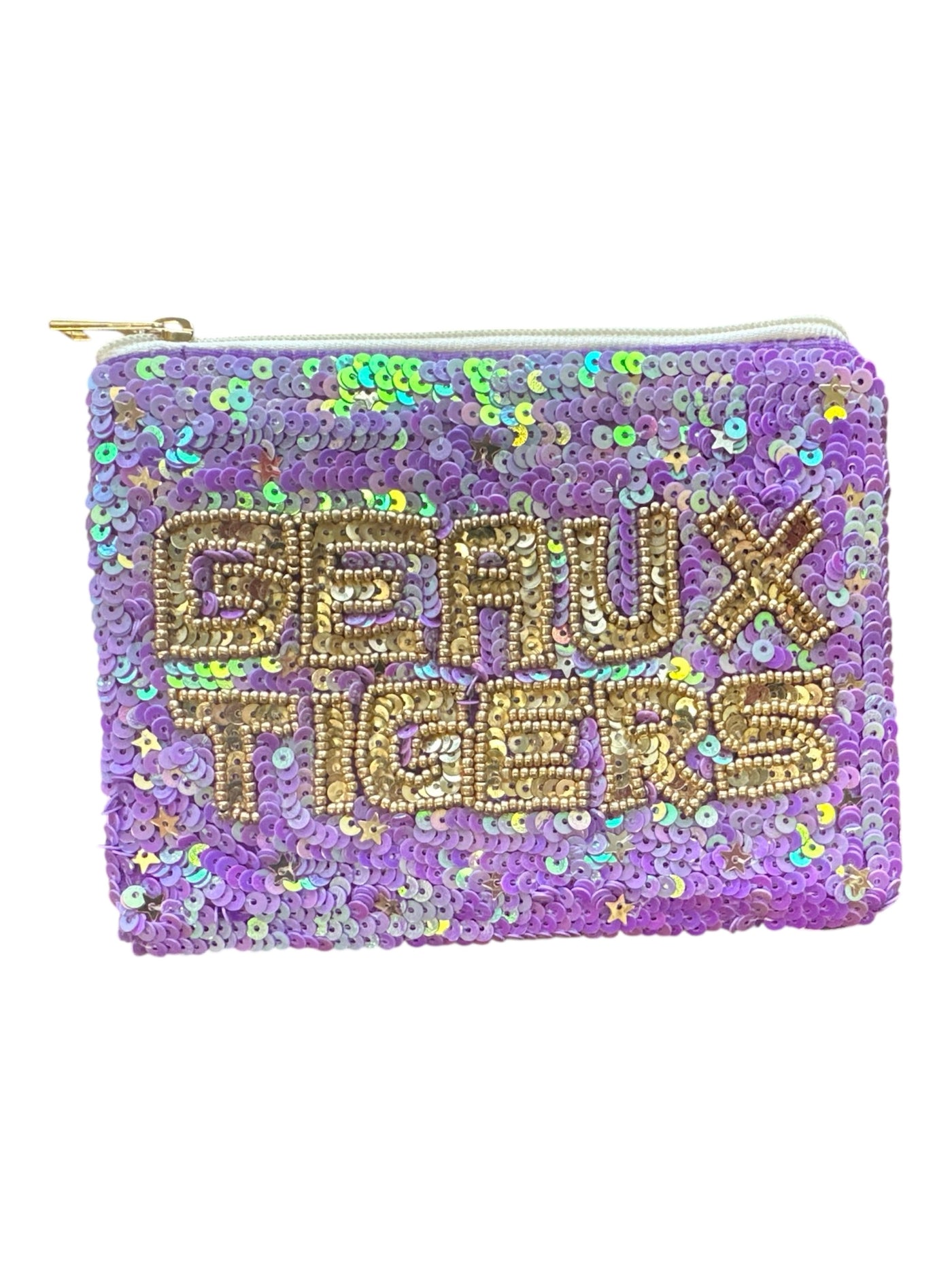 Geaux Tigers Coin Purse - Lavender