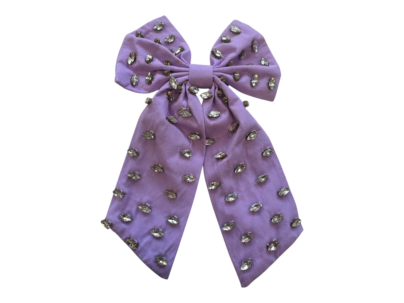 Rhinestone Bow - Lavender