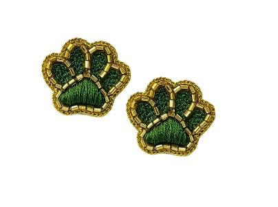 Paw Stud - Thread - Green and Gold
