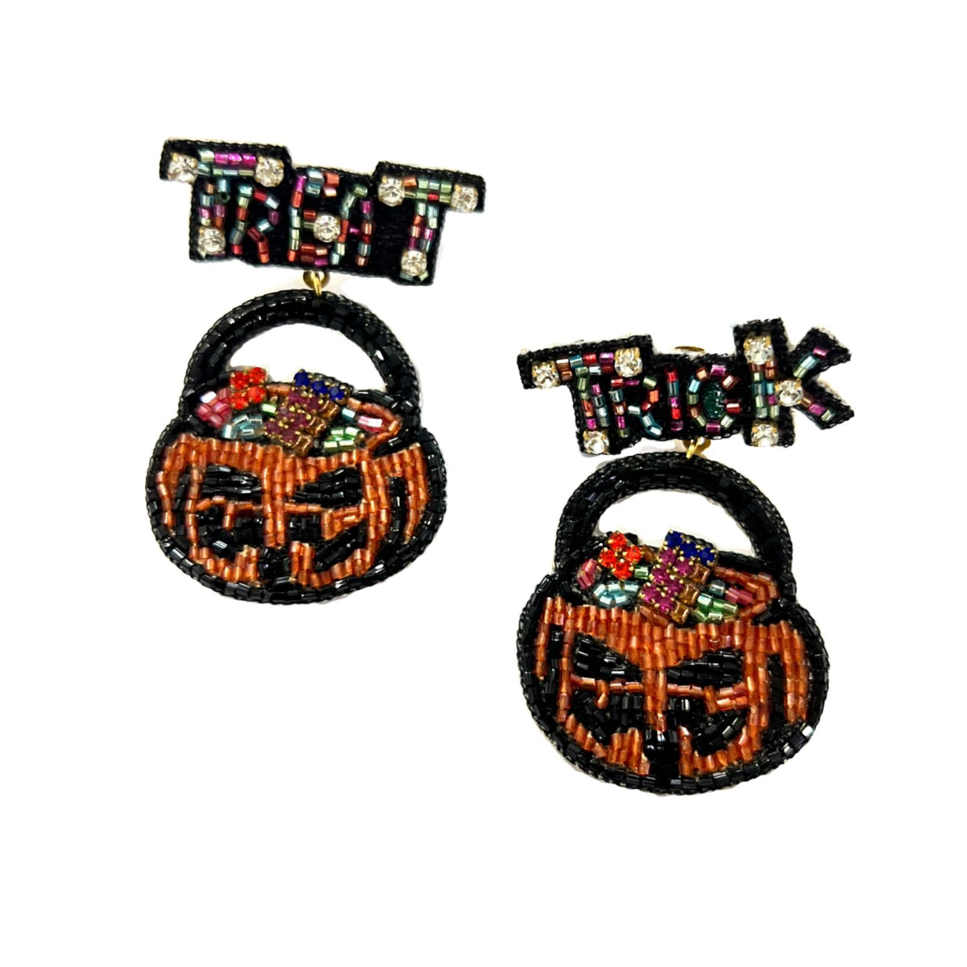 Trick or Treat Pumpkin Earrings