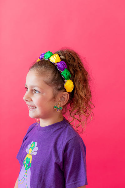 Mardi Gras Fleur de Lis Earrings