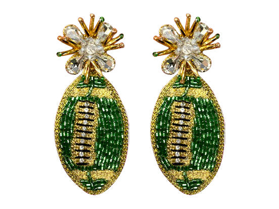 WS Football Burst - Green and Gold