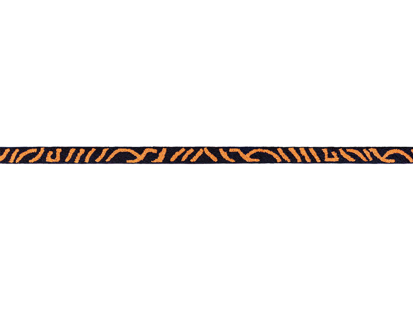 Seed Bead Bag Strap - Tiger Print