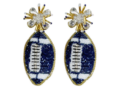 Football Burst - Navy Blue and White
