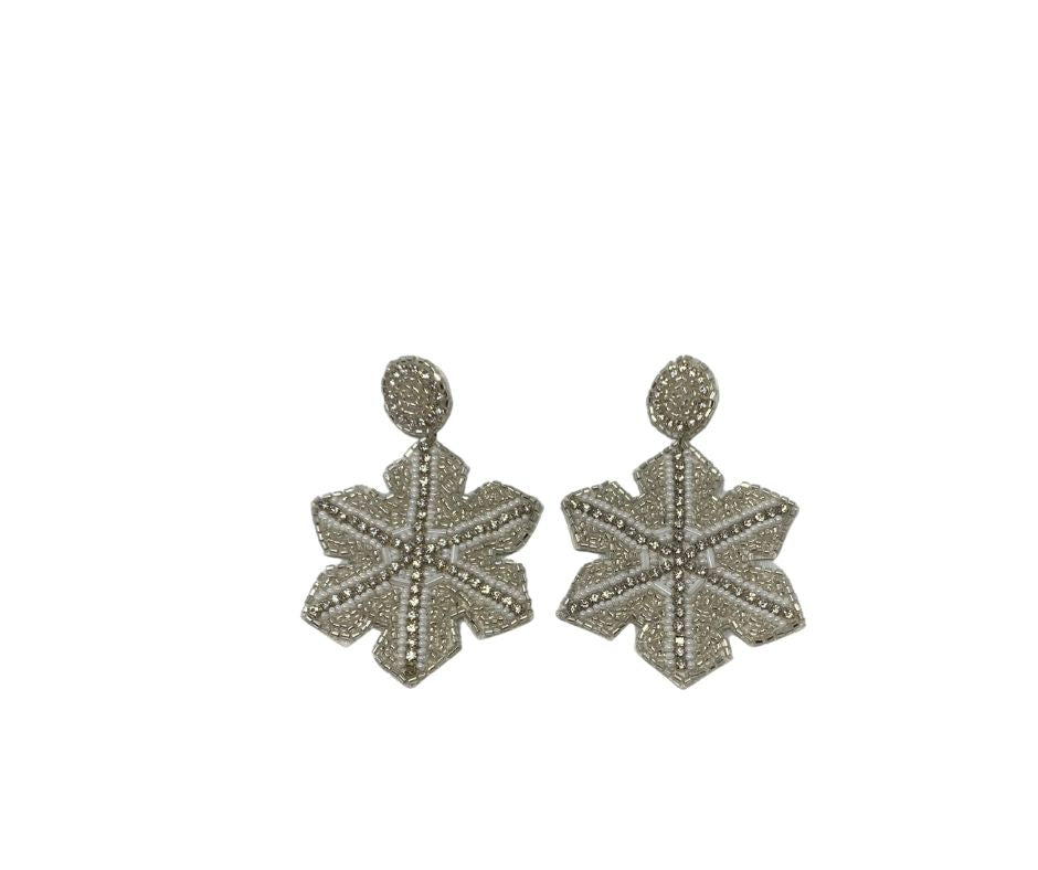 Christmas Sparkly Snowflake Earrings