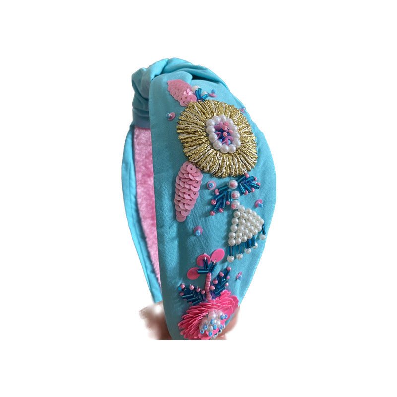 Headband Knot -  Zoey Aqua