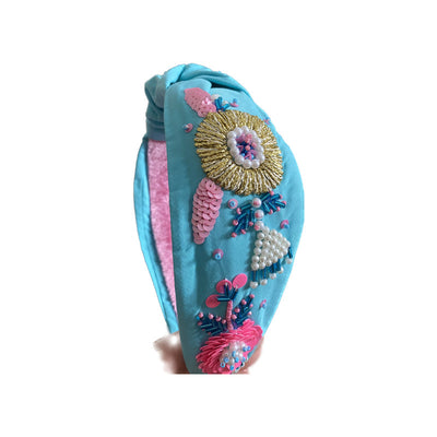 Headband Knot -  Zoey Aqua