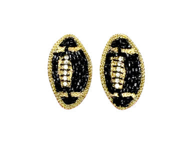 WS Football Stud - Black and Gold