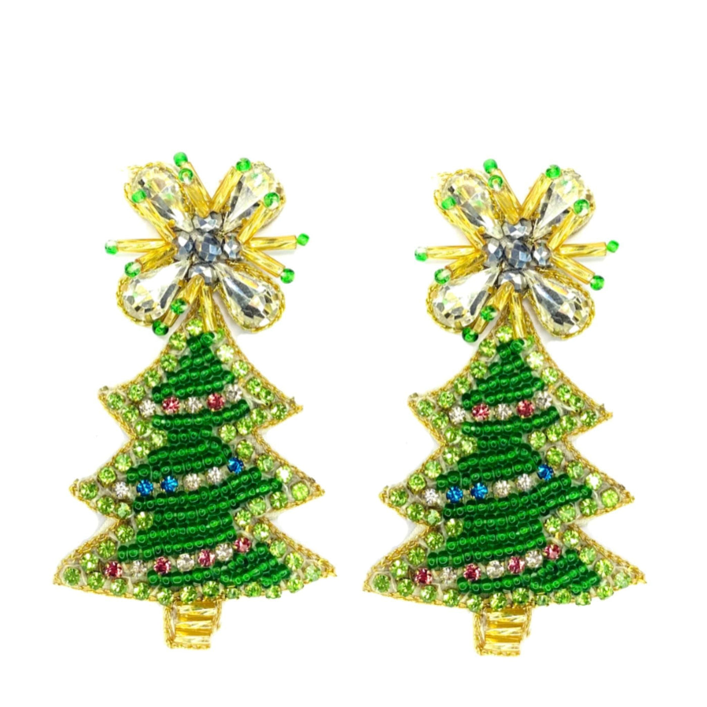 Christmas Sparkle Christmas Tree Earrings